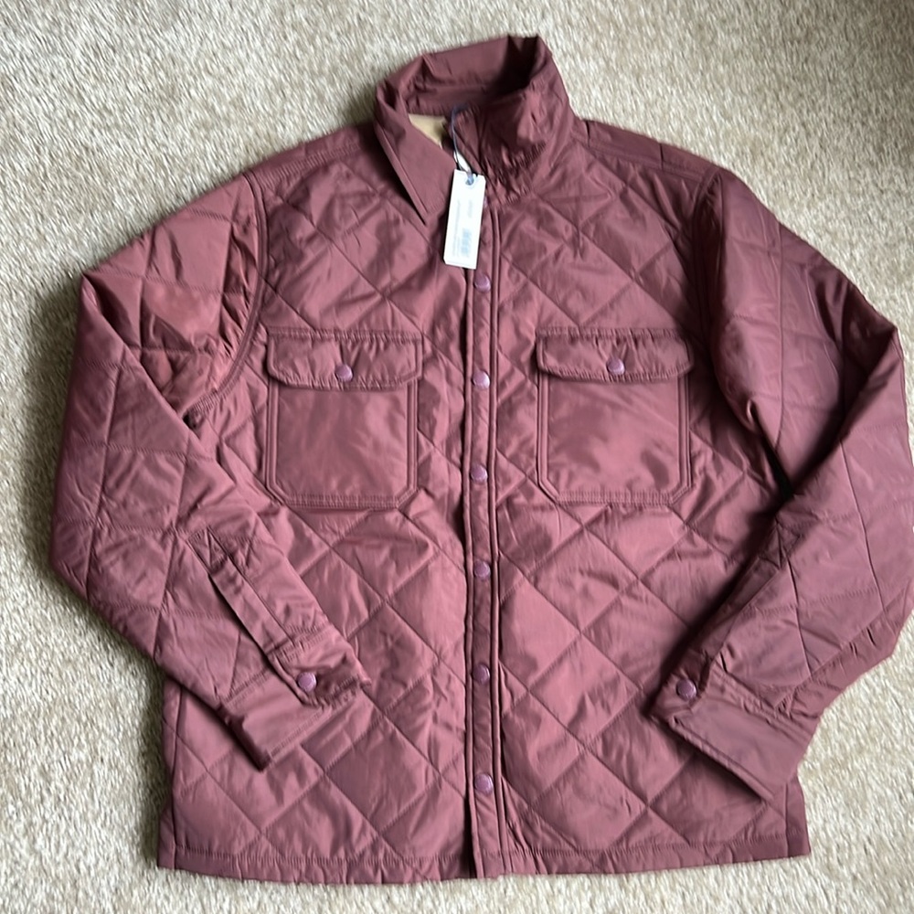 Taylor Stitch The Miller Insulated Shirt Jacket
 in Burgundy